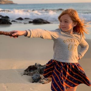 Mini Boden Harry Potter Dress 7-8yrs Potter 07 “Snitch” print